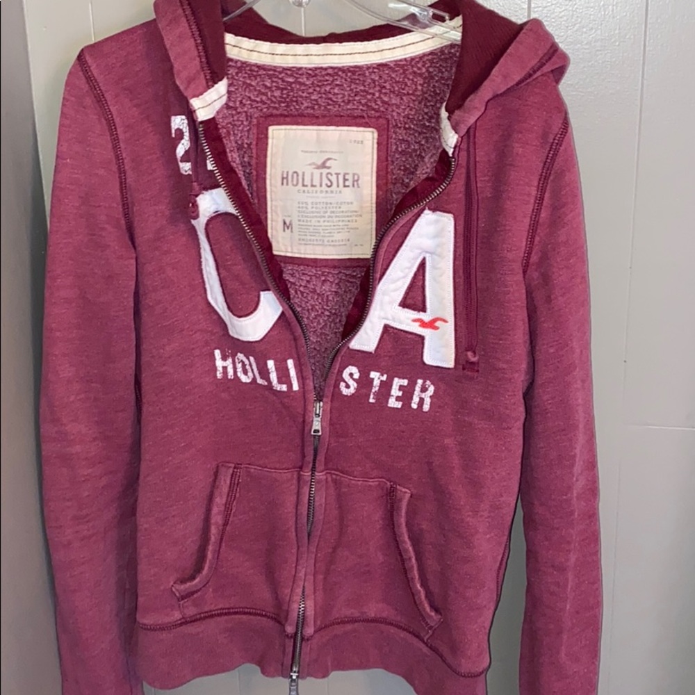 Hollister zip up hoodie